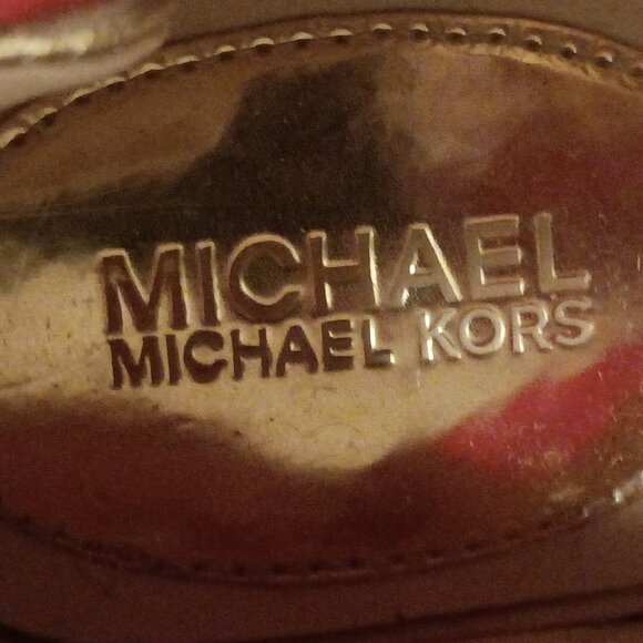 Michael Kors Beckett Rose Gold /Pink Lady, Wadge Heel, Sandal, Sneakers, Size 7 - Picture 11 of 15